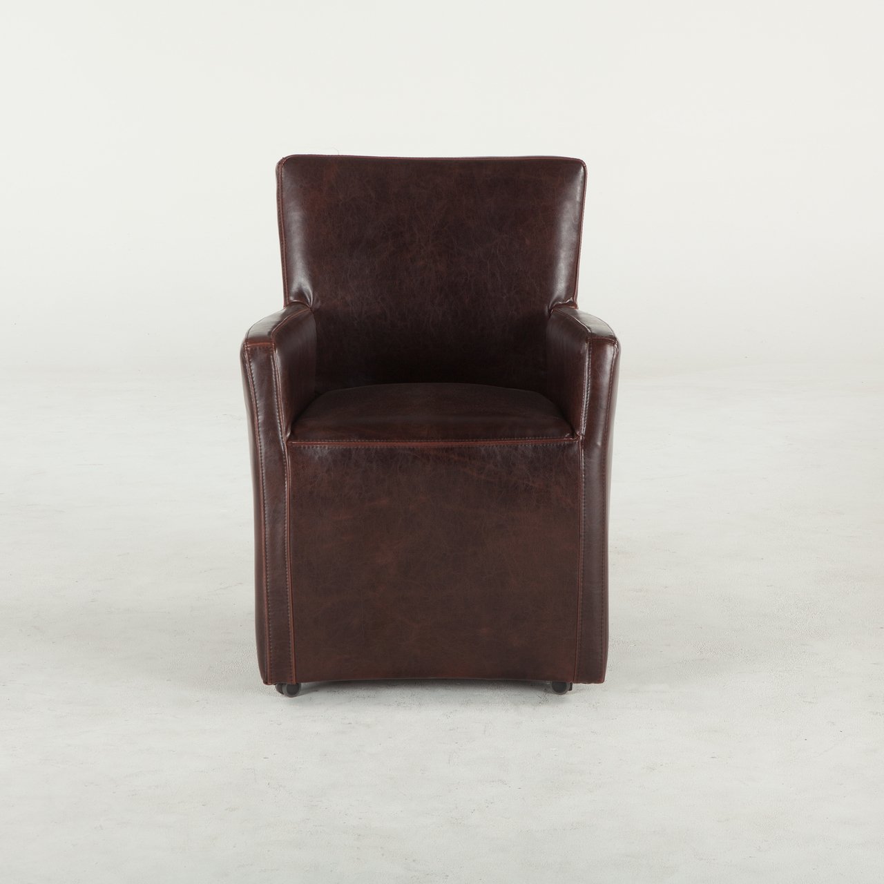 Peabody Leather Dining Arm Chair