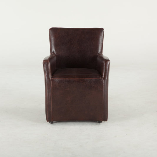 Peabody Leather Dining Arm Chair